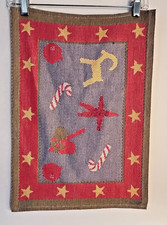 3 Ekelund Sweden Cotton Woven Placemats Christmas Ornaments Yule Goat 20"x14"