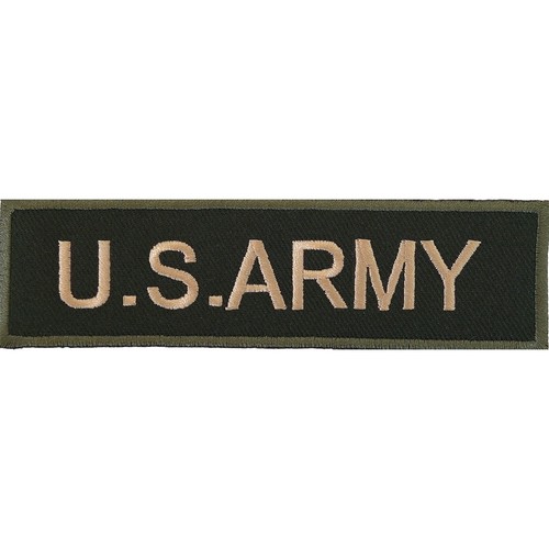 Army embroidered iron sew - us, /