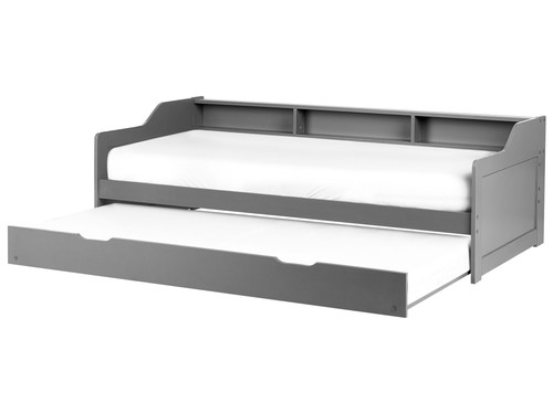 Wooden single trundle bed - eu,