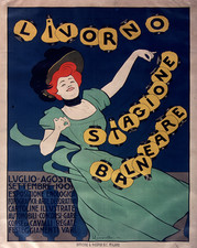 Livorno Seaside Festival Poster – Italian Old Wall Art - 12X16/16X20/18X24/24X36