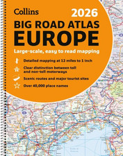 Collins 2026 Big Road Atlas Europe by Collins Maps Spiral bound