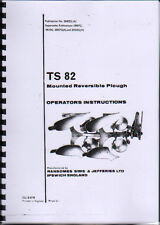 Ransomes "TS 82" Reversible Plough Instruction and Illustrated Parts Book