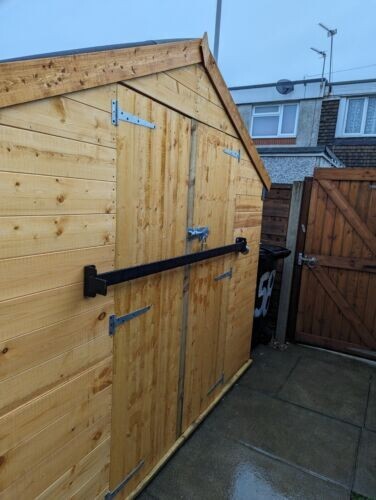 Black ultimate shed garage - black,