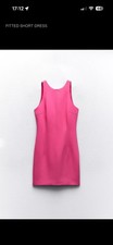Zara Pink Fitted Dress (UK