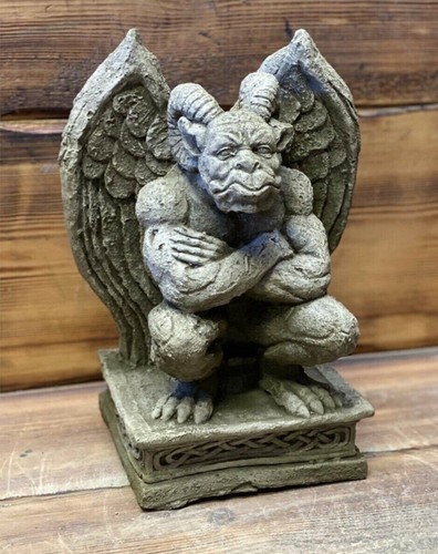 Stone garden gargoyle gremlin - garden,