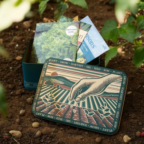 Tinit seed storage tin - seed,