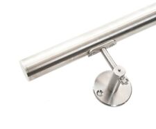 Handrail Stair Rail - Stainless Steel 304 with Upgraded Brackets and Flat Ends