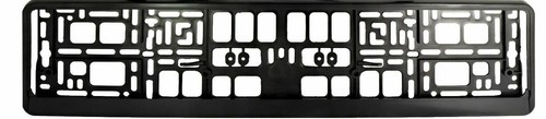 Black number plate surround - black,