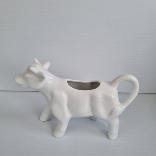 Porcelain white cow - cow, creamer
