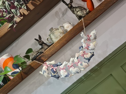 Handmade rabbit bunting - bunting, bunny