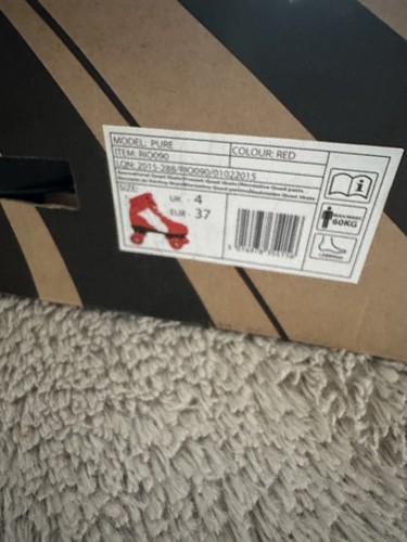 Rio roller skates - roller, red