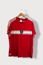 Vintage Adidas UEFA Euro 2008 Red Stripped Men's size Large Tees| SKU 2731