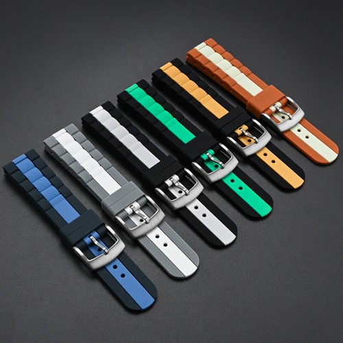 22mm silicone rubber - rubber, watch