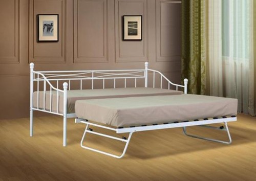 Small single metal day - single, bed