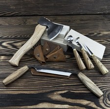 Wood Carving Tools Set – Hand Forged Axe, Spoon & Bowl Carving Knives