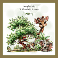 personalised safari birthday