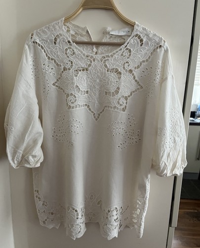 Zara woman embroidered blouse - zara,