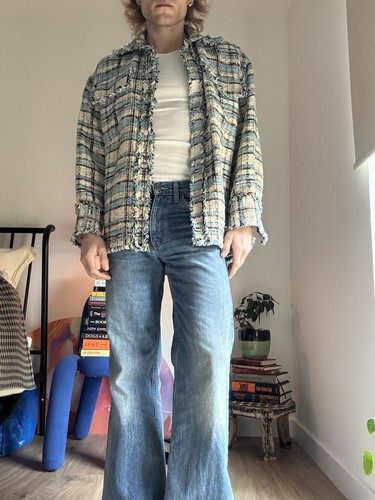 Unique msgm frayed - msgm, tweed