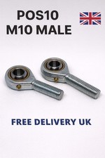 2x POS10 M10 Male Rod End