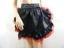 adult baby sissy satin apron fancydress cosplay vintage french maid pinny