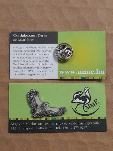 Mme ural owl charity pin - owl,