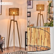 Standing Stand Lamp Light Boho Style Living Sleep Room Lighting Wood Bamboo