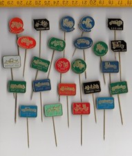 Vintage CAR stick pin badge Automotive History of Cars 1960s Brands