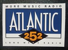 Atlantic 252 Sticker - Retro Reprint Pirate Radio Vinyl Sticker Long Wave Radio