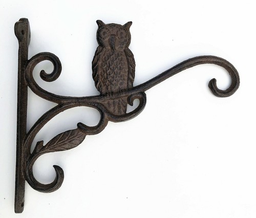 Cast iron ornate owl - iron,