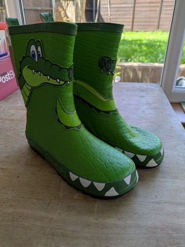 Boys snap crocodile wellies - boys, uk