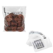 Pack Of 100 Clear Plastic Coin