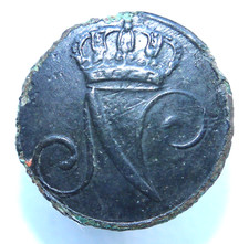 France Napoleonic War 1812 Neapolitan Infantry Regiment Tunic Uniform Button