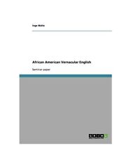 African American Vernacular