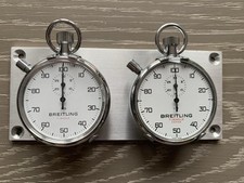 Vintage Boxed Breitling Stopwatch Panel Dashboard Rally Timer 9