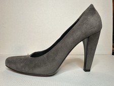 Prada High Heel Gray Suede 38.5 