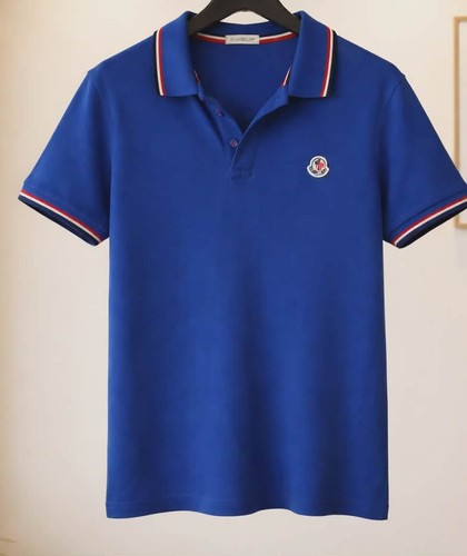 Blue moncler men polo - blue,
