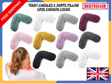 Teddy Cuddles V Shape Pillow Case Cushion Cover Soft & Quilt Cosy Pillow Cover