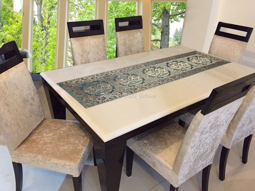 Bohemian jacquard table runner - bohemian,