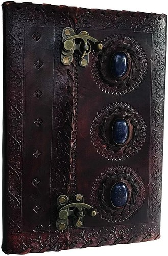 Leather journal book medieval - journal,