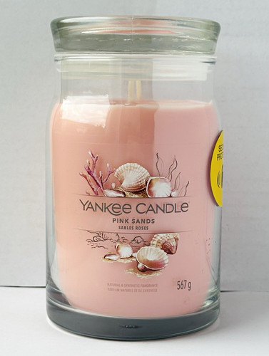 Yankee candle pink sands - candle,