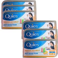 Quies Foam Ear Plugs 3 Pairs - Pack of 6