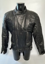 Vintage Belstaff Cafe Racer 1967 Men’s Black Leather Biker Jacket - Size 48