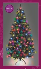 Black Christmas Tree Pre-Lit
