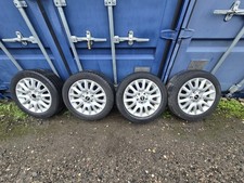 MINI 16" LA Victory 495 Silver Alloys & Tyres 195/55/16 F55 F56 F57 #set1