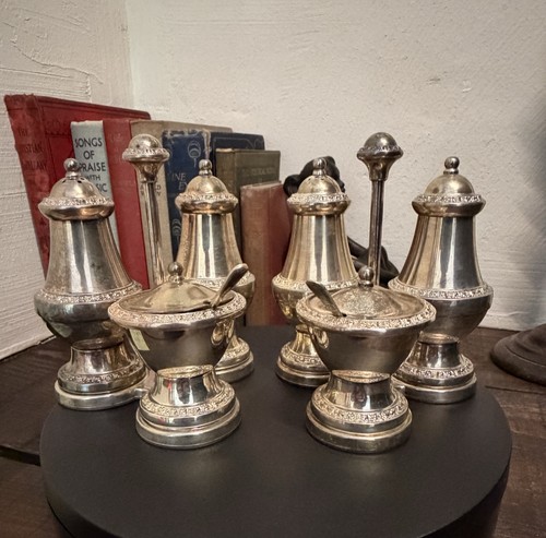 Pair vintage ianthe silver - pair, of