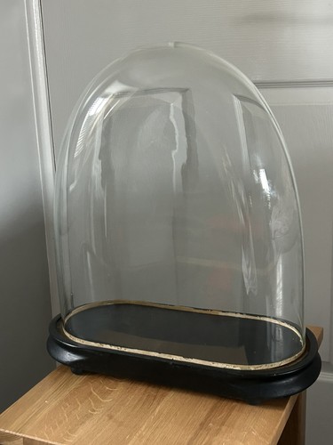 Antique victorian glass clock - antique,