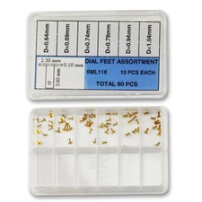 60x Copper watch dial feet