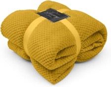 Luxury Popcorn Throws Double & King Size Cuddly Cosy Warm Blanket For Sofa & Bed