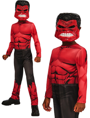 Red hulk costume mask - hulk, boys