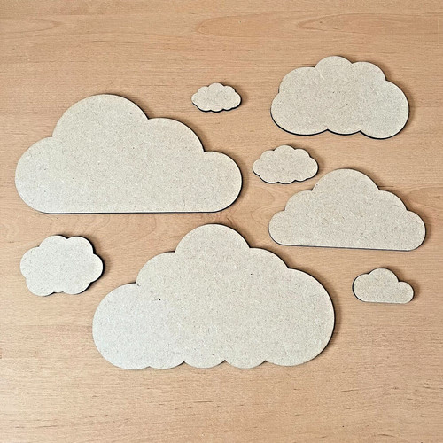 Mdf wooden cloud blank - mdf,